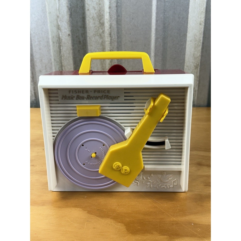 Fisher Price Classic Record Player Music Box Tested Complete Mattel 2014